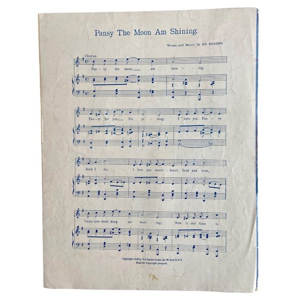 Vintage 1916 Sheet Music "It's The Pretty Things You Say" By Alfred Bryan & Ted - Picture 3 of 3